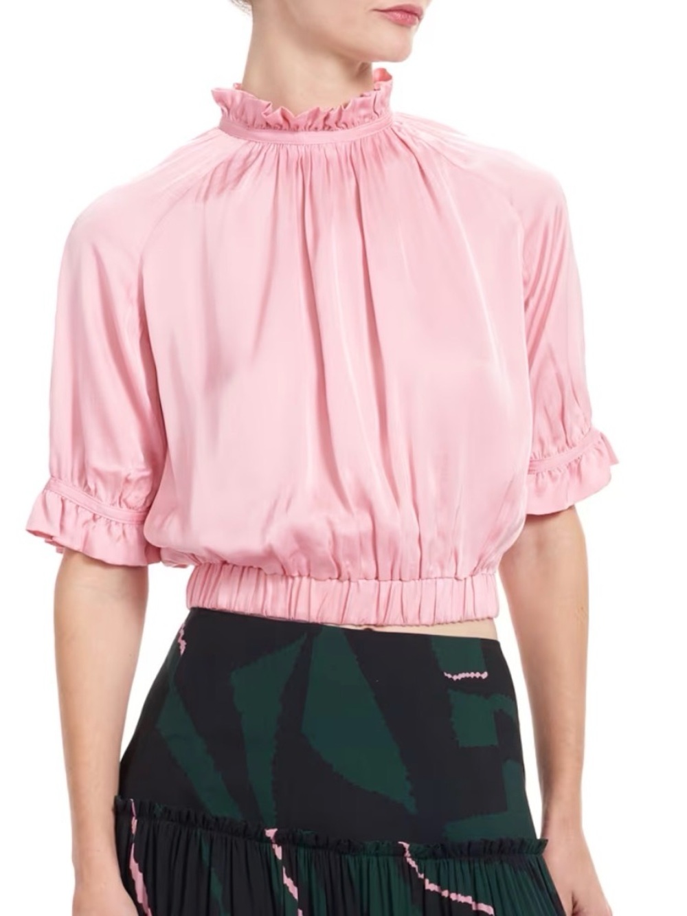 Corey Lynn Calter cropped pink top